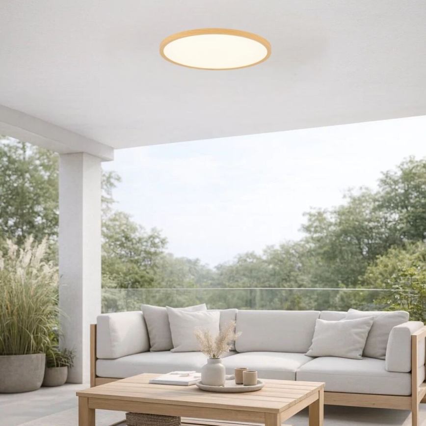 Rabalux - LED Kúpeľňové stropné svietidlo LED/24W/230V 3000/4000/6000K pr. 40 cm IP44 béžová