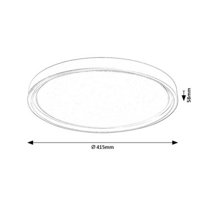 Rabalux - Stmievateľné LED stropné svietidlo LED/31W/230V IP40 3000-6500K pr. 41,5 cm + diaľkové ovládanie