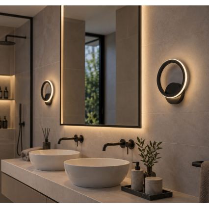 Rabalux - LED Kúpeľňové nástenné svietidlo LED/8W/230V IP44 antracit