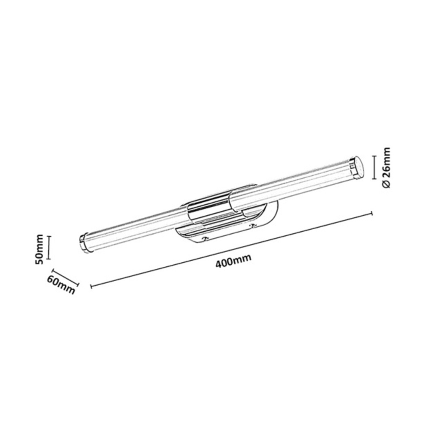 Rabalux - LED Kúpeľňové osvetlenie zrkadla LED/6W/230V IP44 40 cm lesklý chróm
