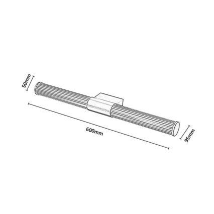 Rabalux - LED Kúpeľňové osvetlenie zrkadla LED/15W/230V IP44 60 cm zlatá