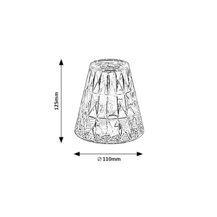 Rabalux - LED RGB Stmievateľná nabíjacia stolná lampa LED/2W/5V 3000K