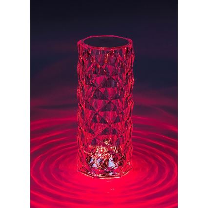 Rabalux 76015 - LED RGB Stmievateľná stolná nabíjacia lampa SIGGY LED/1,5W/3,7V 800 mAh