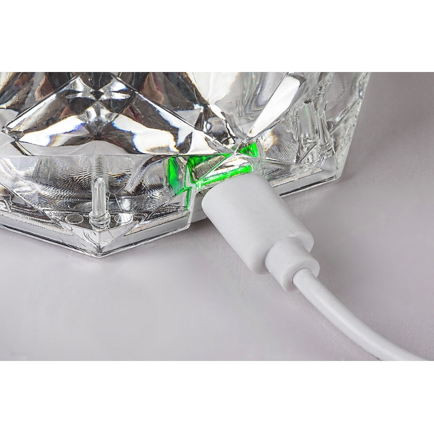 Rabalux 76015 - LED RGB Stmievateľná stolná nabíjacia lampa SIGGY LED/1,5W/3,7V 800 mAh