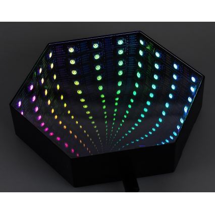 Rabalux - LED RGB Stmievateľná stolná lampa LED/1W/5V/3xAA + diaľkové ovládanie