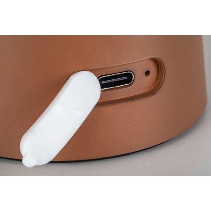 Rabalux - LED Stmievateľná dotyková nabíjateľná vonkajšia lampa LED/1,5W/5V IP44 1200 mAh USB hnedá