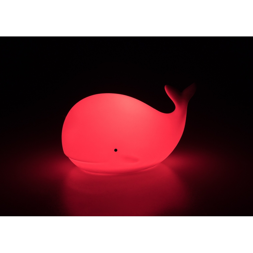 Rabalux - LED RGB Dotykové nočné svetlo LED/0,05W/1xCR2032 veľryba