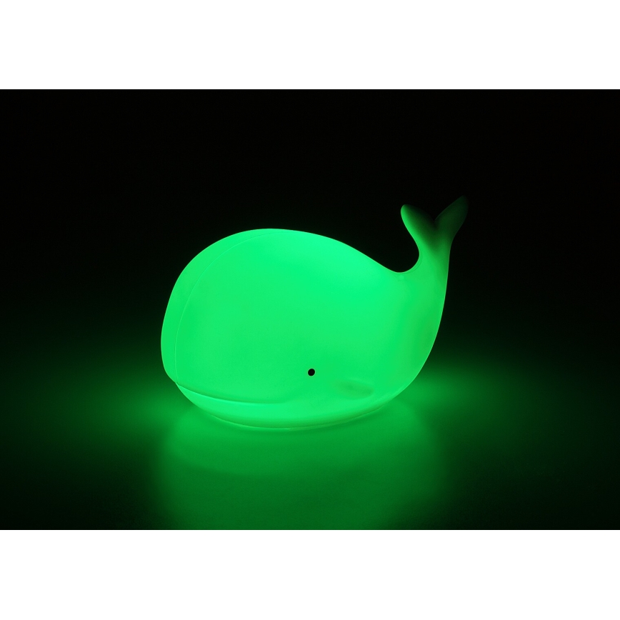 Rabalux - LED RGB Dotykové nočné svetlo LED/0,05W/1xCR2032 veľryba