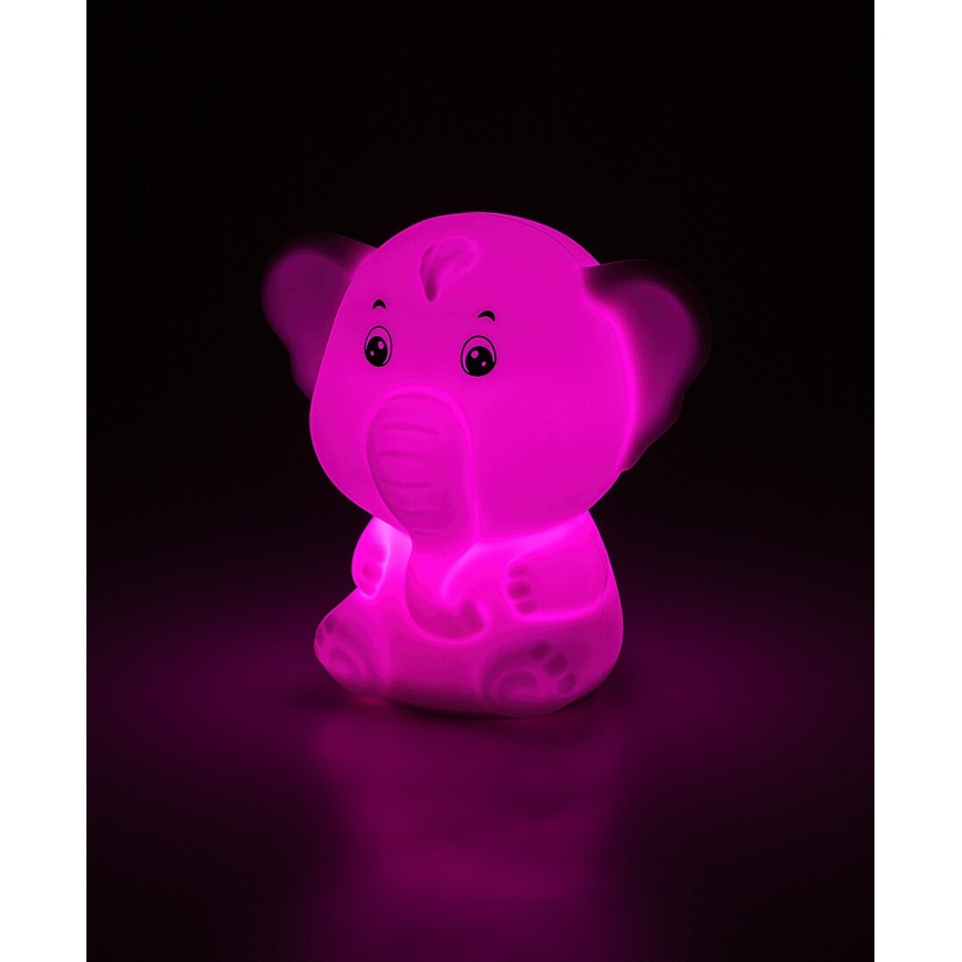Rabalux - LED RGB dotykové nočné svetlo LED/0,05W/1xCR2032 slon