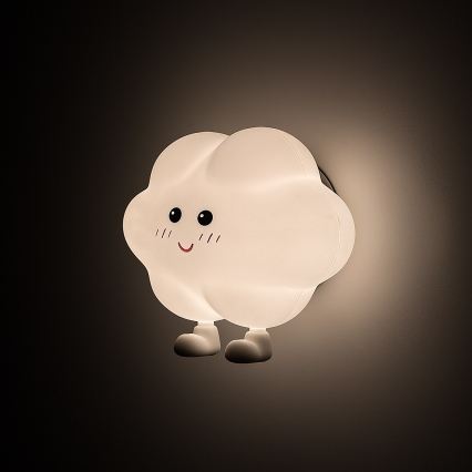 Rabalux - LED stmievateľné nabíjacie dotykové detské nočné svetlo LED/2,7W/5V 200 mAh mráčik