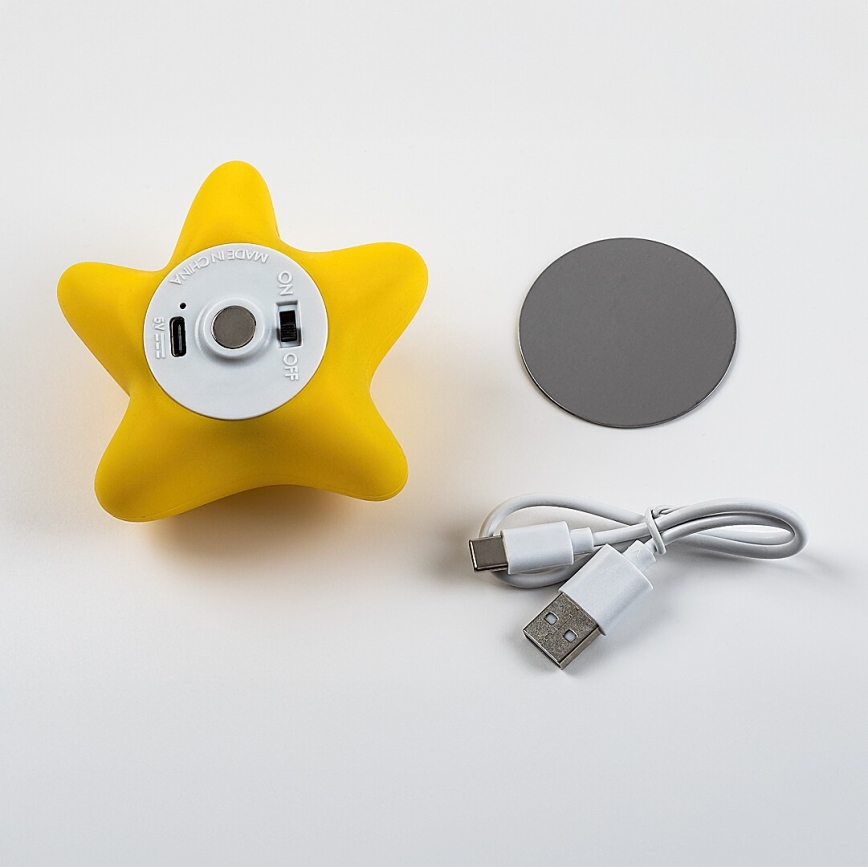 Rabalux - LED Stmievateľné nabíjateľné dotykové detské nočné svetlo LED/2,7W/5V 200 mAh hviezda