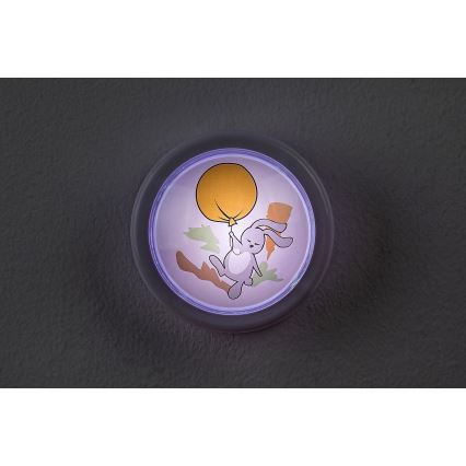 Rabalux - LED detská nočná lampa LED/0,3W/2xAA 6000K