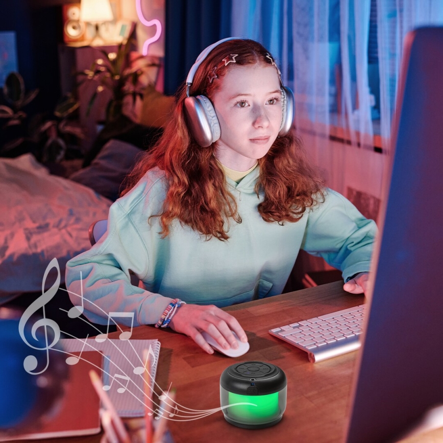 Rabalux - RGB Stolná lampa s reproduktorom RGB/3W/3,7V 500mAh