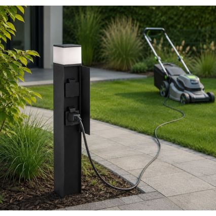 Rabalux - LED Vonkajšie svietidlo s dvoma zásuvkami LED/10W/230V IP44