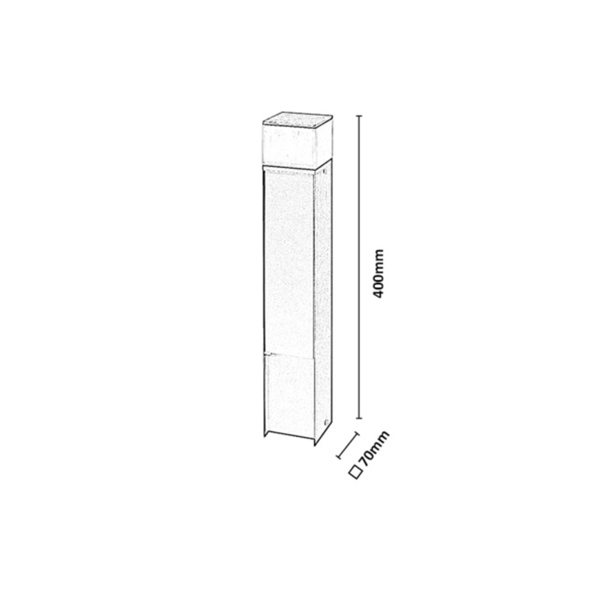 Rabalux - LED Vonkajšie svietidlo s dvoma zásuvkami LED/10W/230V IP44