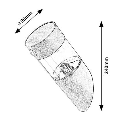 Rabalux - LED Solárne svietidlo so senzorom LED/1,5W/3,7V IP44