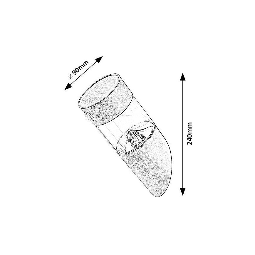 Rabalux - LED Solárne svietidlo so senzorom LED/1,5W/3,7V IP44