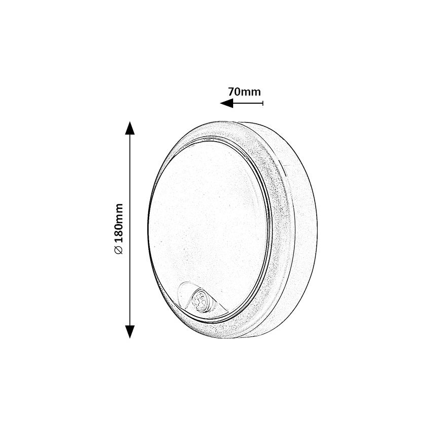 Rabalux - LED Vonkajšie nástenné svietidlo so senzorom LED/15W/230V IP54