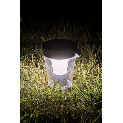 Rabalux - LED RGB stmievateľné solárne svietidlo LED/3W/3,7V IP54 antracit 2000 mAh