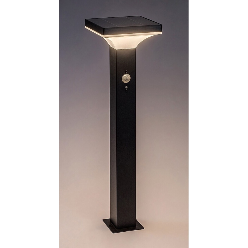 Rabalux - LED Solárna lampa so senzorom LED/4W/3,7V IP44 čierna
