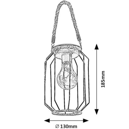 Rabalux - LED Solárne svietidlo SLUIS LED/0,2W/1,2V IP44