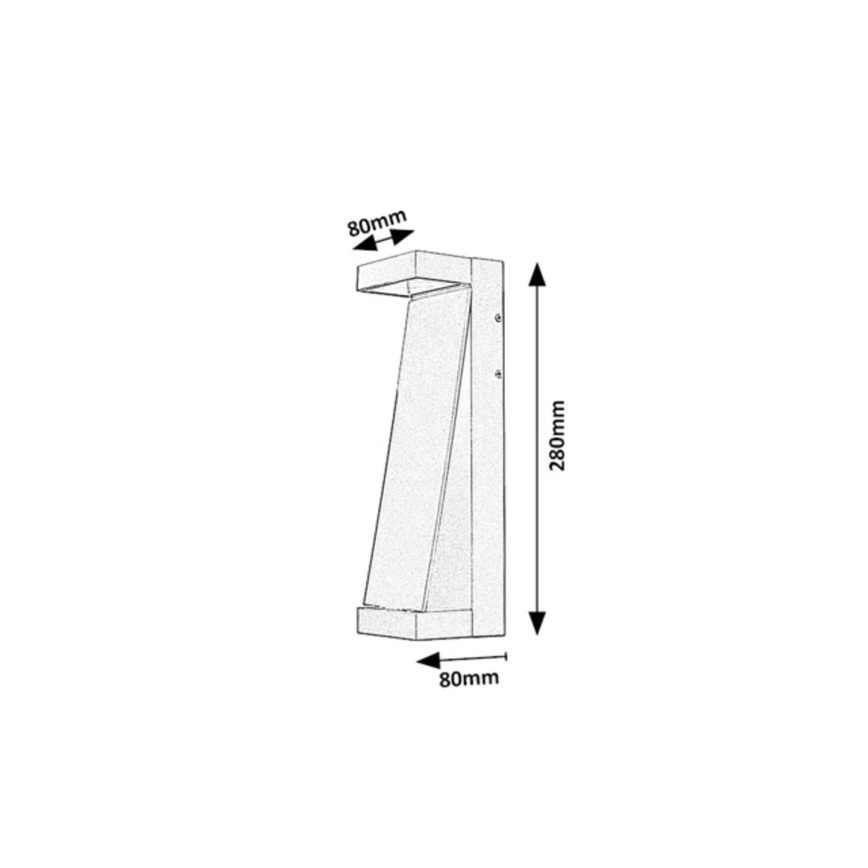 Rabalux - LED vonkajšie nástenné svietidlo LED/13W/230V IP65 hnedé