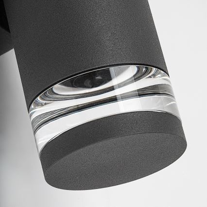 Rabalux - Vonkajšie nástenné svietidlo 2xGU10/10W/230V IP54 antracitové