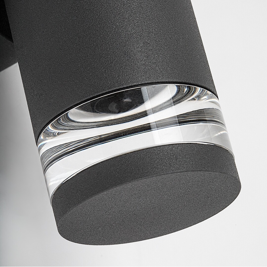 Rabalux - Vonkajšie nástenné svietidlo 2xGU10/10W/230V IP54 antracitové