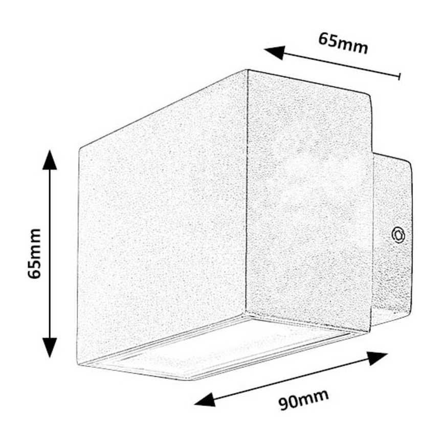 Rabalux - LED Vonkajšie nástenné svietidlo LED/7W/230V IP54 biela
