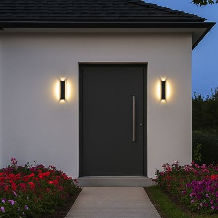 Rabalux - LED vonkajšie nástenné svietidlo LED/18W/230V IP54 čierna