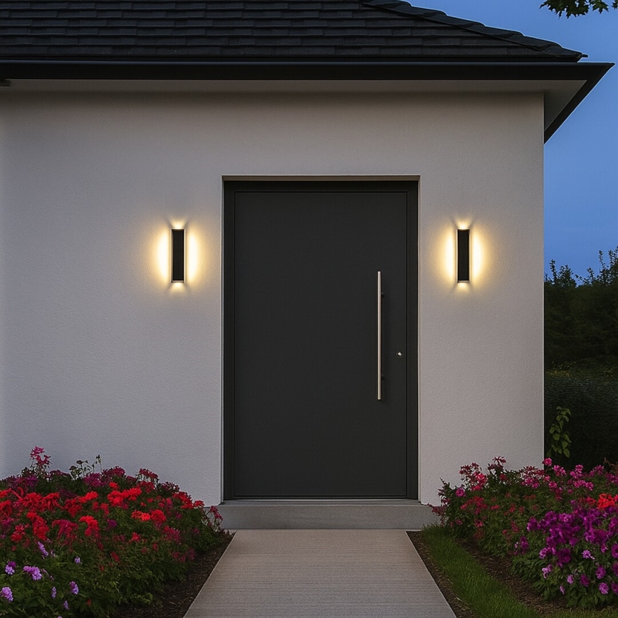 Rabalux - LED vonkajšie nástenné svietidlo LED/18W/230V IP54 čierna
