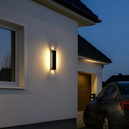 Rabalux - LED vonkajšie nástenné svietidlo LED/18W/230V IP54 čierna