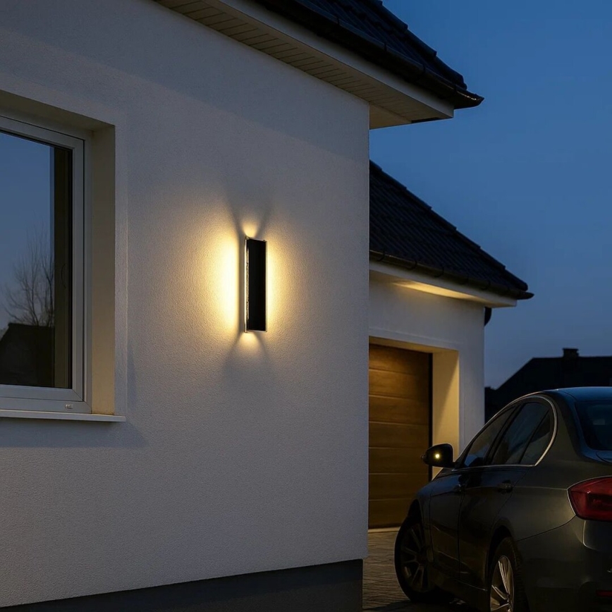 Rabalux - LED vonkajšie nástenné svietidlo LED/18W/230V IP54 čierna