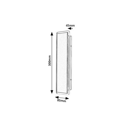 Rabalux - LED vonkajšie nástenné svietidlo LED/18W/230V IP54 čierna