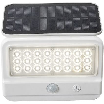 Rabalux - LED solárne nástenné svietidlo so senzorom LED/7W/3,7V IP54 biela 3000 mAh