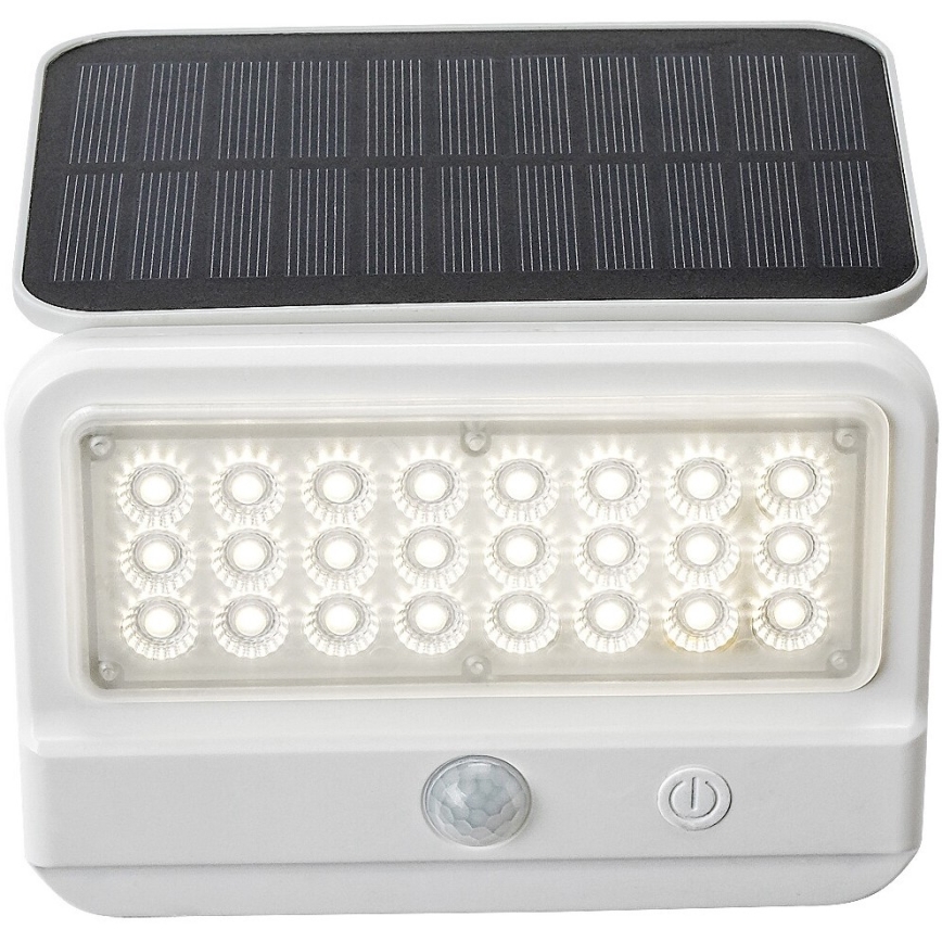 Rabalux - LED solárne nástenné svietidlo so senzorom LED/7W/3,7V IP54 biela 3000 mAh