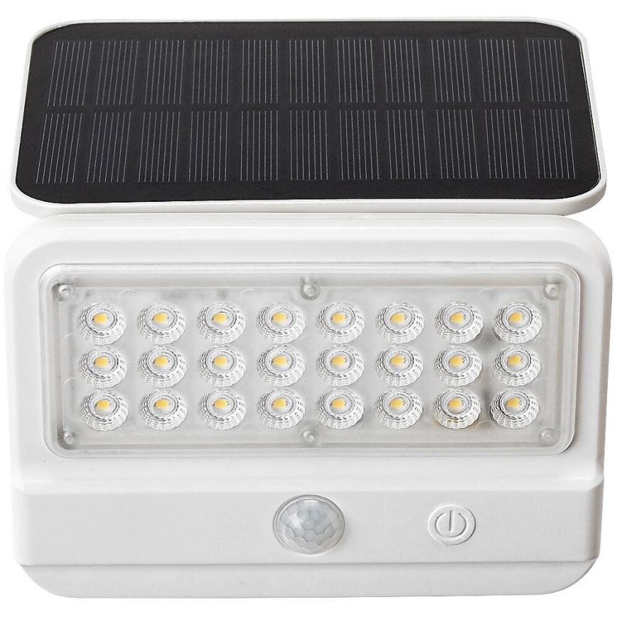 Rabalux - LED solárne nástenné svietidlo so senzorom LED/7W/3,7V IP54 biela 3000 mAh