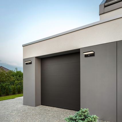Rabalux - LED Vonkajšie nástenné svietidlo so senzorom LED/9W/230V 2700/4000/6500K IP54 čierna