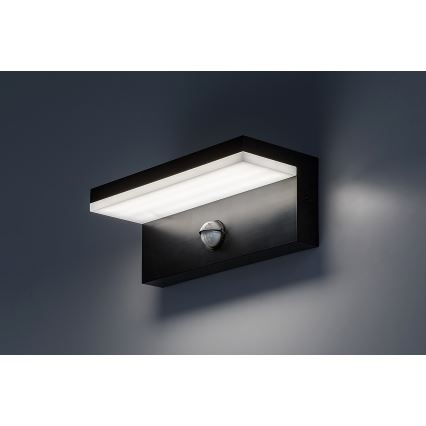 Rabalux - LED Vonkajšie nástenné svietidlo so senzorom LED/9W/230V 2700/4000/6500K IP54 čierna