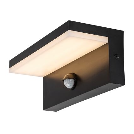 Rabalux - LED Vonkajšie nástenné svietidlo so senzorom LED/9W/230V 2700/4000/6500K IP54 čierna