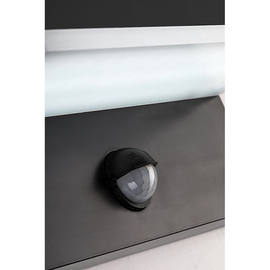 Rabalux - LED Vonkajšie nástenné svietidlo so senzorom LED/9W/230V 2700/4000/6500K IP54 čierna
