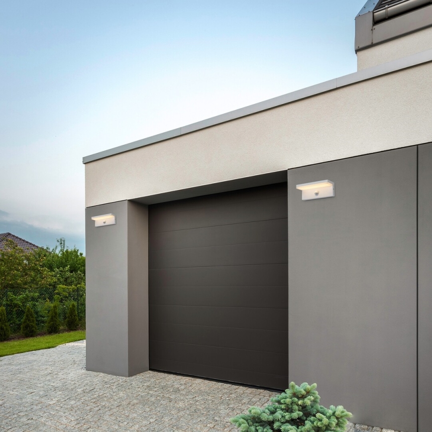 Rabalux - LED Vonkajšie nástenné svietidlo so senzorom LED/9W/230V 2700/4000/6500K IP54 biela