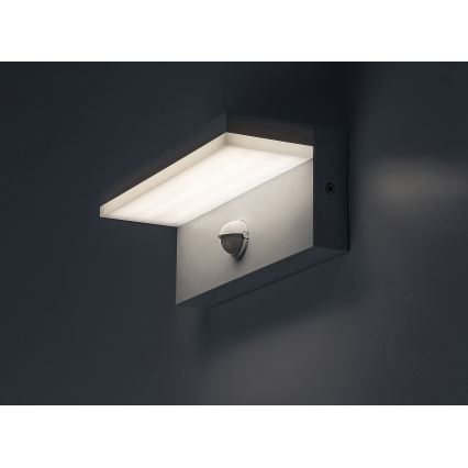 Rabalux - LED Vonkajšie nástenné svietidlo so senzorom LED/9W/230V 2700/4000/6500K IP54 biela