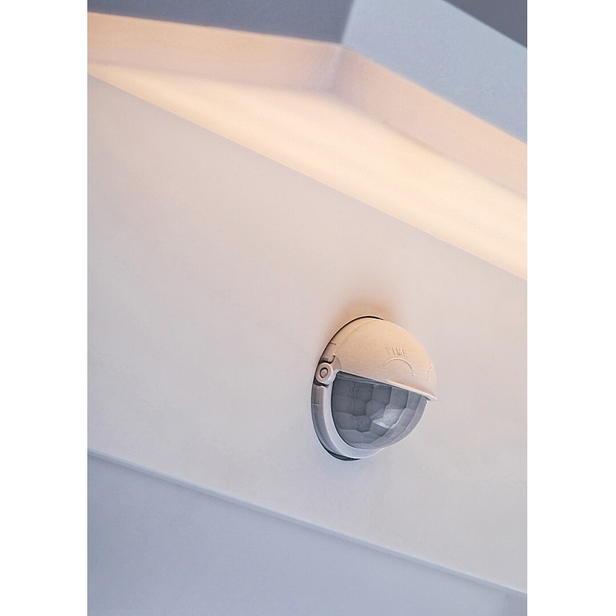 Rabalux - LED Vonkajšie nástenné svietidlo so senzorom LED/9W/230V 2700/4000/6500K IP54 biela