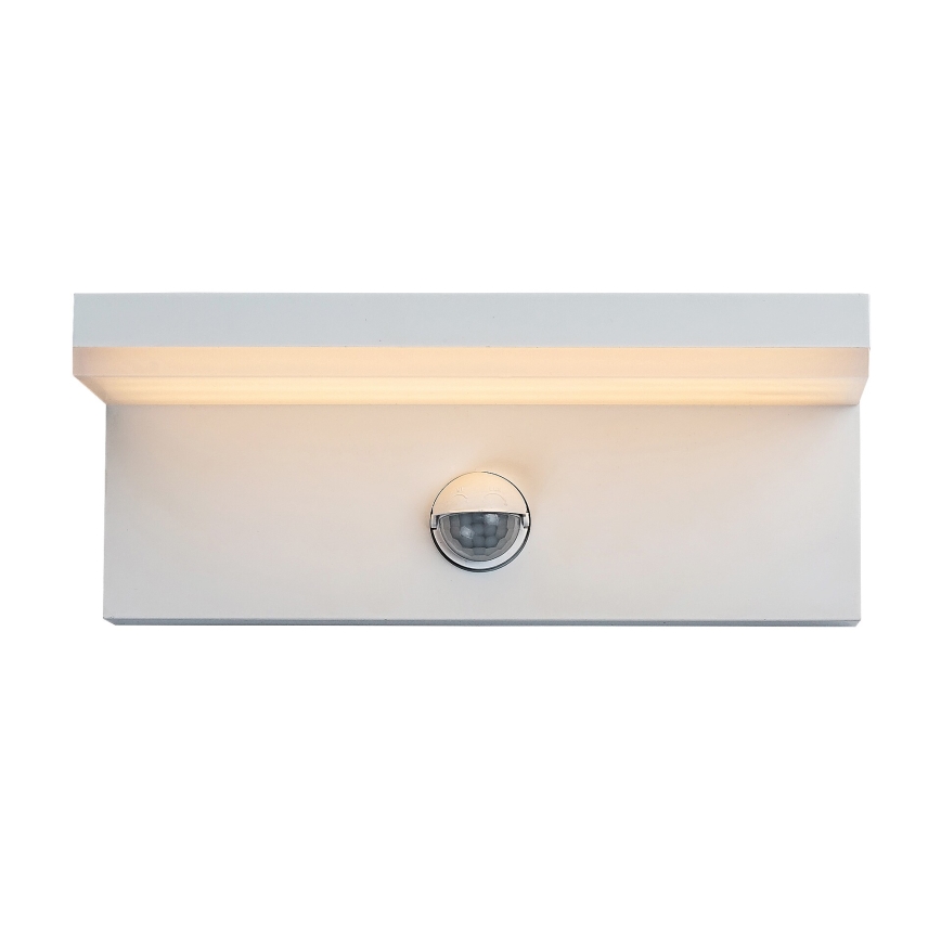 Rabalux - LED Vonkajšie nástenné svietidlo so senzorom LED/9W/230V 2700/4000/6500K IP54 biela