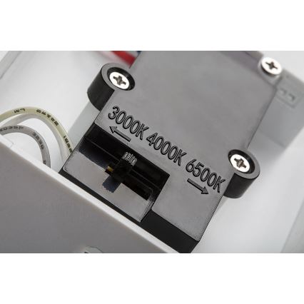 Rabalux - LED Vonkajšie nástenné svietidlo so senzorom LED/9W/230V 2700/4000/6500K IP54 biela