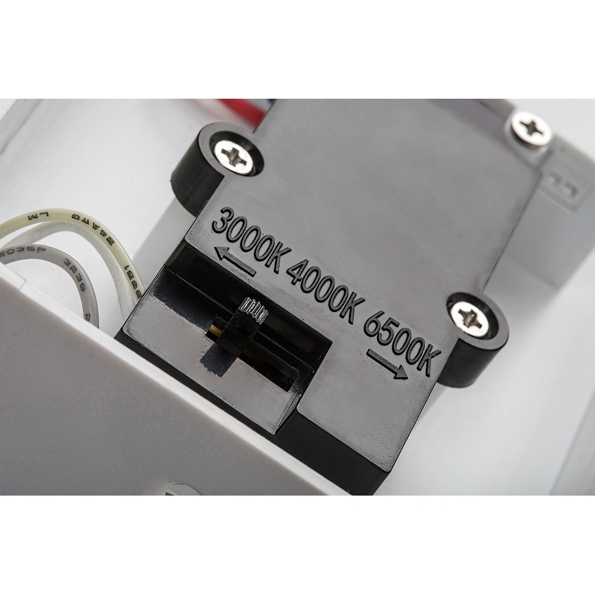 Rabalux - LED Vonkajšie nástenné svietidlo so senzorom LED/9W/230V 2700/4000/6500K IP54 biela