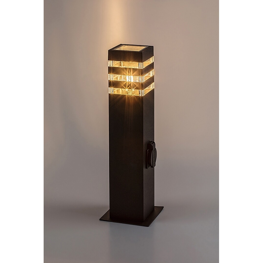 Rabalux - Vonkajšia lampa so zásuvkou 1xE27/12W/230V IP44