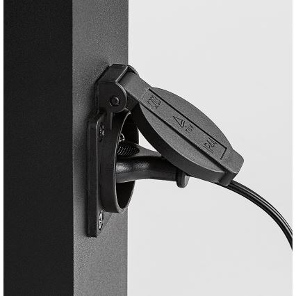 Rabalux - Vonkajšia lampa so zásuvkou 1xE27/12W/230V IP44