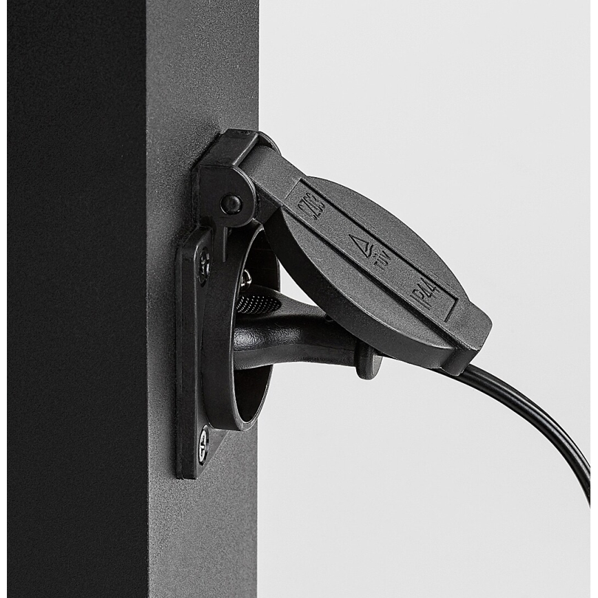 Rabalux - Vonkajšia lampa so zásuvkou 1xE27/12W/230V IP44